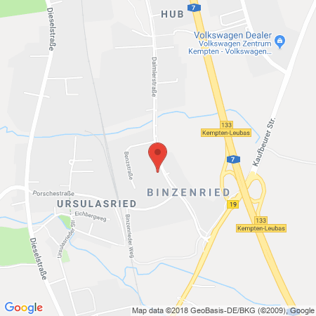 Kartenansicht Gerhard Leger GmbH - freie Tankstelle