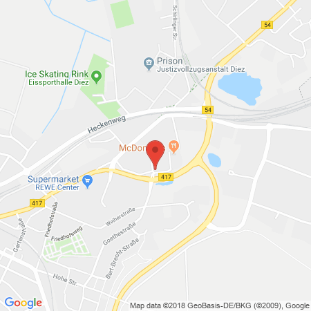 Kartenansicht ARAL