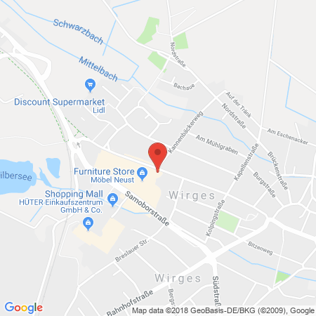 Kartenansicht Tankstelle Schlotter