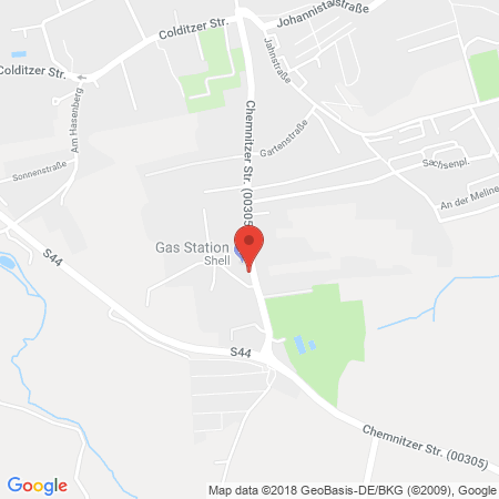 Kartenansicht Shell