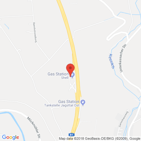 Kartenansicht Shell