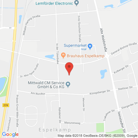 Kartenansicht Kaiser-Tankstelle