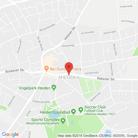 Kartenansicht HTN Tankstelle Nienhaus