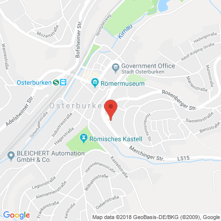 Kartenansicht Shell-Station Köpfle