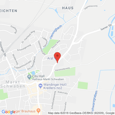Kartenansicht ARAL
