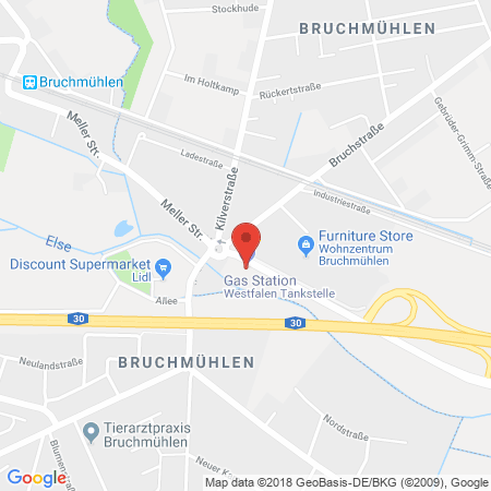 Kartenansicht Westfalen