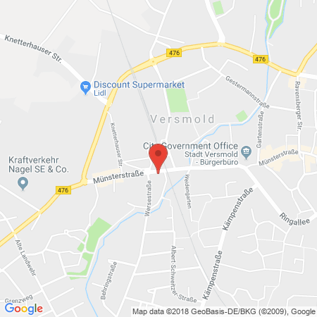 Kartenansicht Schrewe Vertriebs GmbH