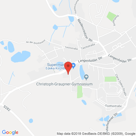 Kartenansicht Tank und Waschcenter Kirchberg