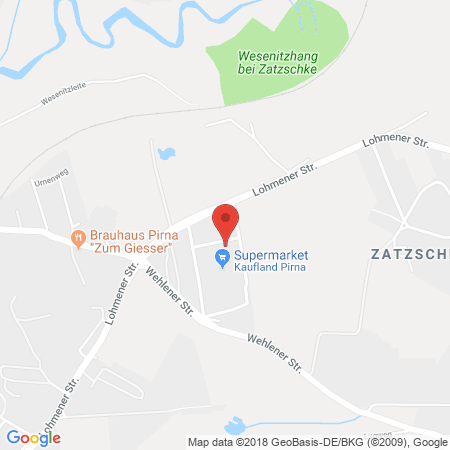 Kartenansicht Supermarkt