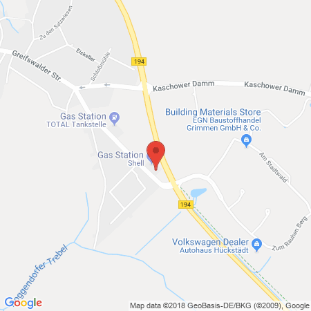 Kartenansicht Shell