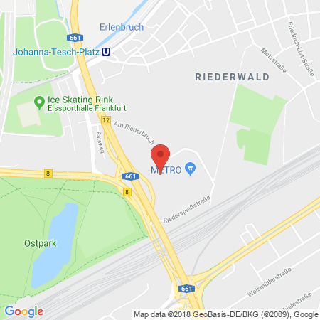 Kartenansicht Supermarkt-Tankstelle