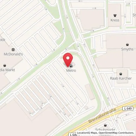 Karte Supermarkt-Tankstelle