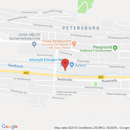 Kartenansicht Supermarkt-Tankstelle