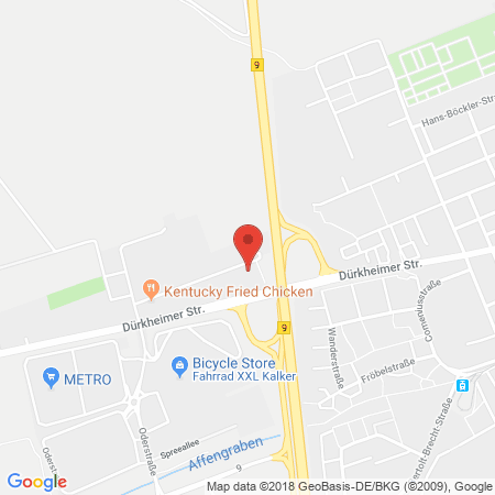 Kartenansicht Supermarkt-Tankstelle