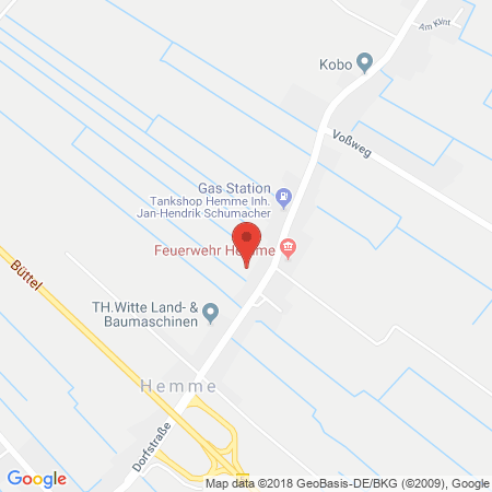 Kartenansicht Schillhorn Mineralöle GmbH Hemme