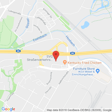 Kartenansicht SVG Düsseldorf