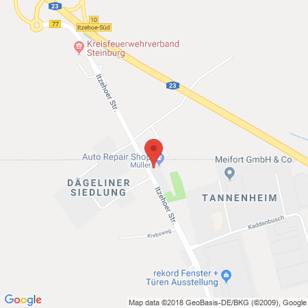 Kartenansicht freie Tankstelle