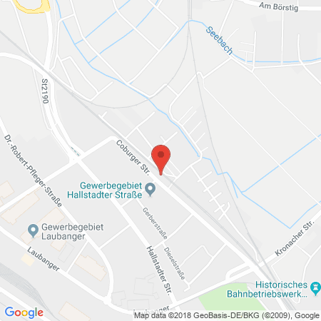Kartenansicht Ultsch-Tankstelle Bamberg
