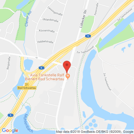 Kartenansicht Avia - Tankstelle Ralf Bienert