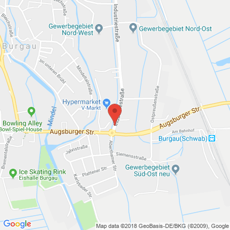 Kartenansicht V-Markt Burgau