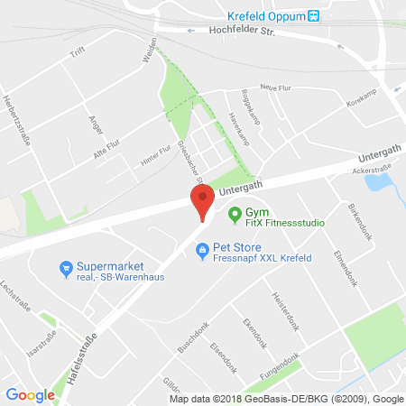 Kartenansicht SVG Autohof Krefeld