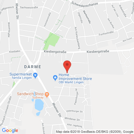 Kartenansicht Taxi Twiehaus GmbH