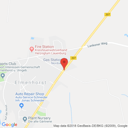 Kartenansicht Nordoel-Tankstelle B207