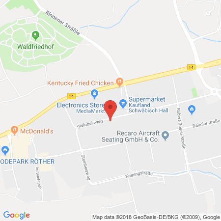 Kartenansicht Supermarkt-Tankstelle