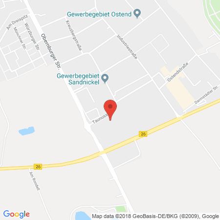 Kartenansicht Supermarkt-Tankstelle