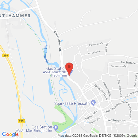 Kartenansicht AVIA-Station Hautmann Hermine Meier