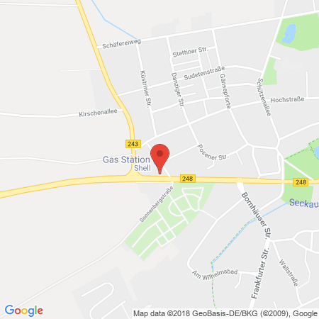 Kartenansicht Shell