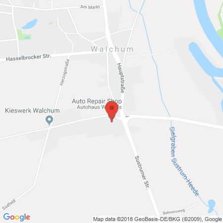 Kartenansicht Freie Tankstelle Wessels