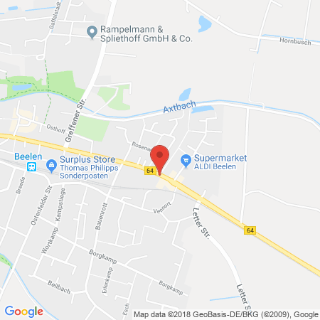 Kartenansicht Q1 Tankstelle Sievers