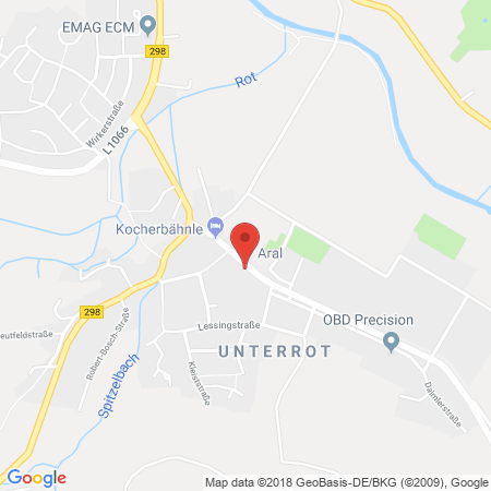 Kartenansicht ARAL