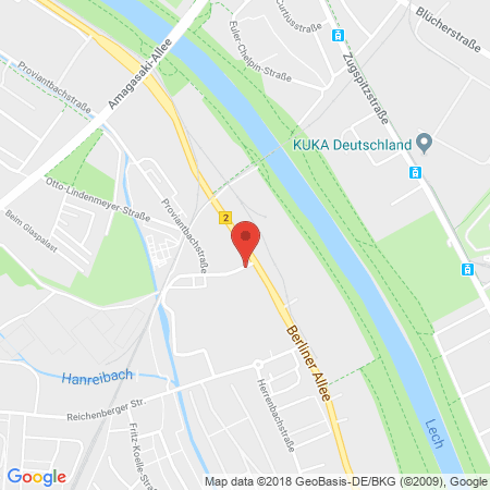 Kartenansicht Supermarkt-Tankstelle