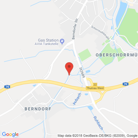 Kartenansicht AVIA-Service-Station Thurnau