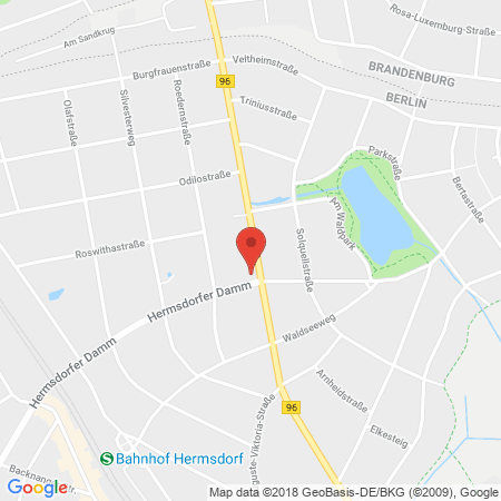 Kartenansicht Esso-Tankstelle (BarMalGas)