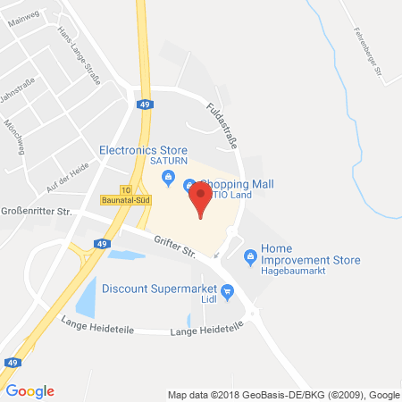 Kartenansicht Ratio Baunatal