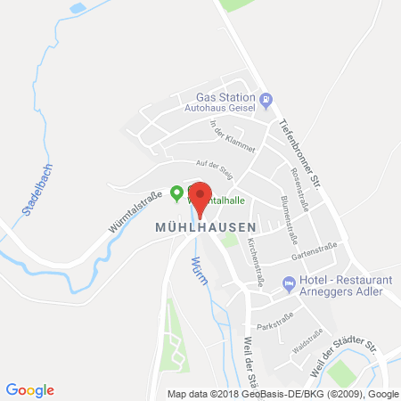 Kartenansicht SWE Südwestenergie GmbH