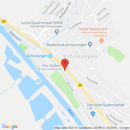Kartenansicht AVIA