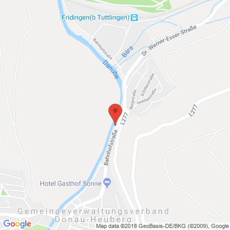 Kartenansicht Tankstelle Donautal
