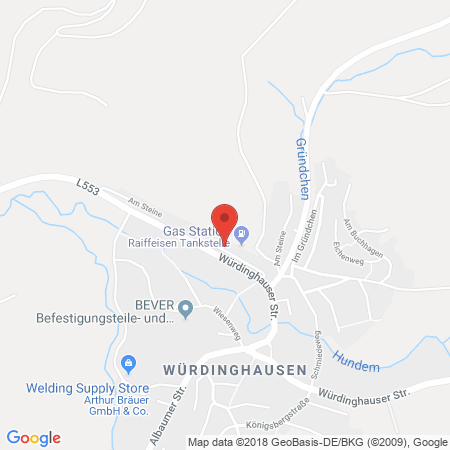 Kartenansicht Raiffeisen Sauerland eG