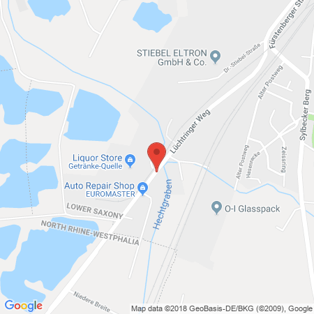 Kartenansicht Autogaszentrum Niedersachsen