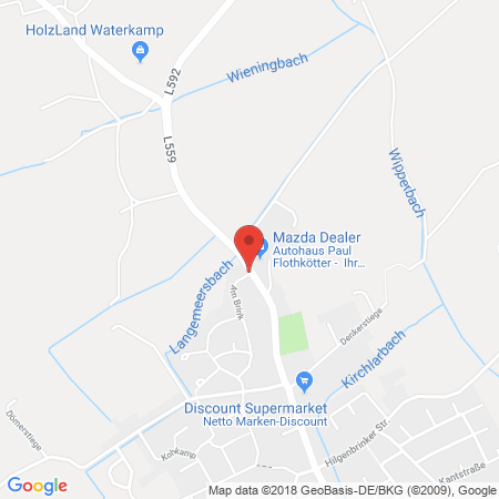 Kartenansicht Paul Flothkötter Kraftfahrzeuge, Tankstelle