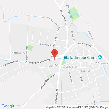 Kartenansicht Tankstelle der Volksbank eG,