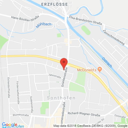 Kartenansicht BK-Tankstelle Frank Szinek