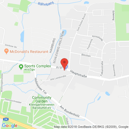 Kartenansicht ARAL