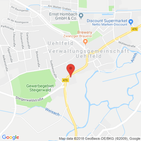 Kartenansicht AVIA Servicestation Stöcker