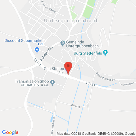 Kartenansicht ARAL