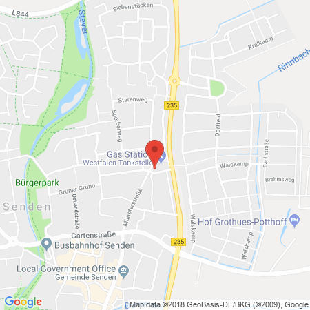 Kartenansicht Westfalen